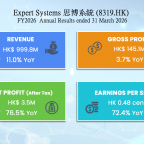 Expert Systems (8319.HK) FY26 Annual Results Announcement